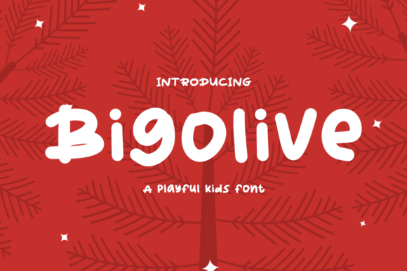Bigolive: A Simple Display Font for Strong Visual Impact