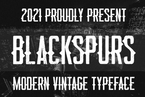 Blackspurs: A Bold Display Font for Standout Projects