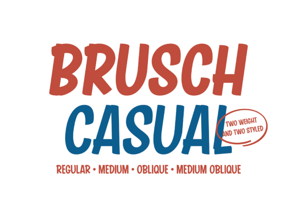 Brusch Casual: A Versatile Display Font for Modern Creative Projects