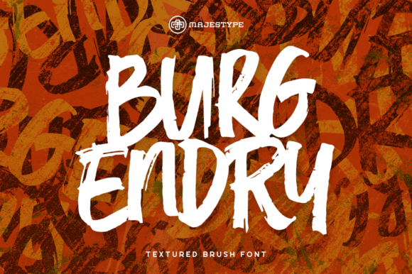 Burgendry: The Brushed Display Font That Elevates Every Design
