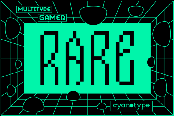 Gamer Rare: A Distorted Pixel Font for Bold Designs