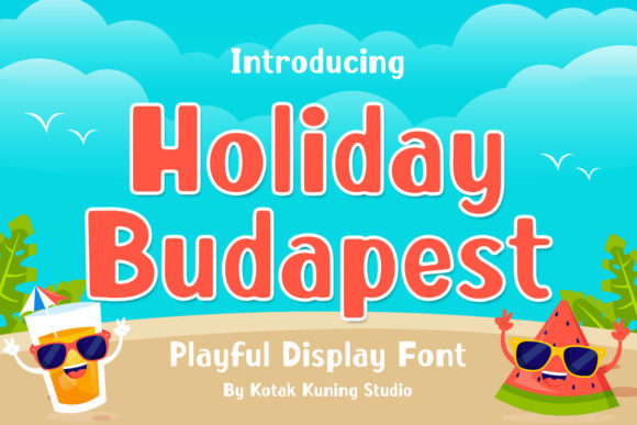 Holiday Budapest: A Festive Display Font for Modern Design