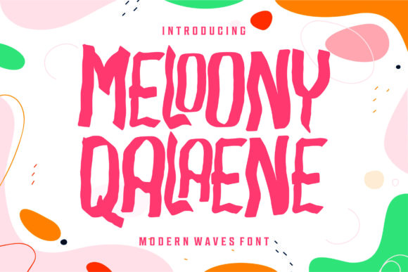 Meloony Qalaene: The Wavy Font for Creative Projects