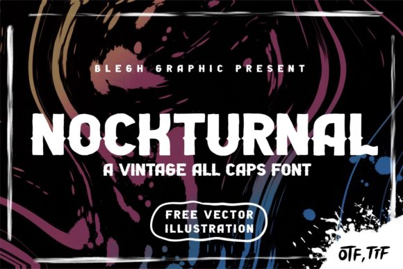 Nockturnal: The Bold Vintage Display Font