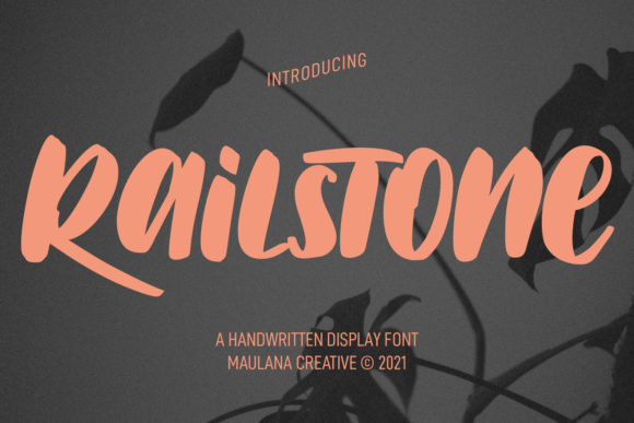 Railstone: The Bold Display Font for Joyful Design