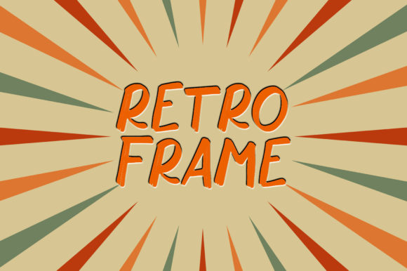 Retro Frame: The Urban Brushed Font for Bold Designs