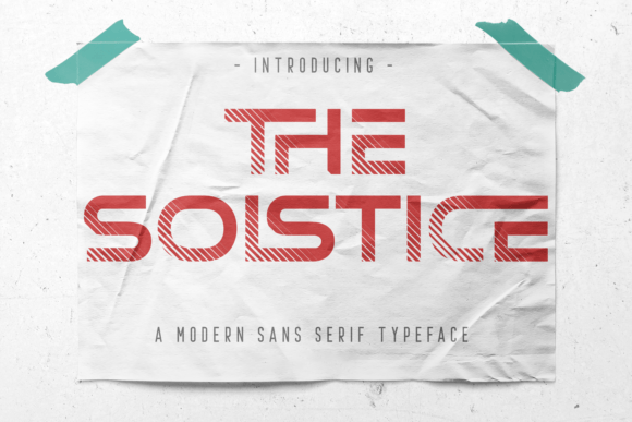 The Solstice: A Modern Display Font for Bold Creations