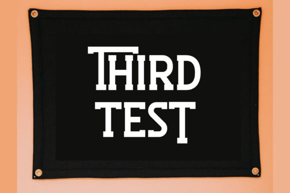 Third Test: A Bold Display Font for High-Impact Design