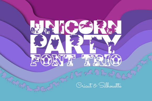 Unicorn Party Trio: A Versatile Font for Creative Projects